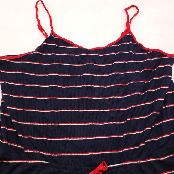 Mossimo Sleeveless Casual One Piece Women Size 2XL Blue Red Striped - Picture 1 of 9
